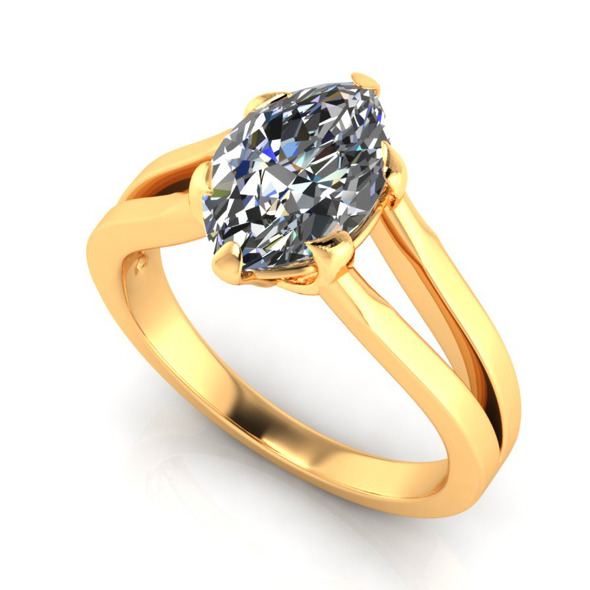 3DOcean Bianco Marquise Diamond Ring 7478561 3DOcean Bianco Marquise Diamond Ring 7478561