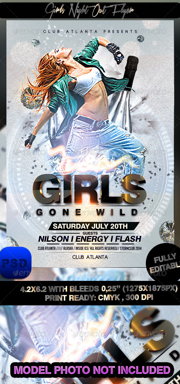 GraphicRiver Girls Night Out Flyer 7483978 GraphicRiver Girls Night Out Flyer 7483978