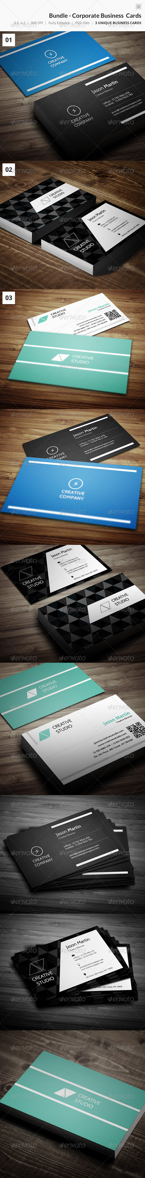 GraphicRiver Bundle Corporate Business Cards 26 7484491 GraphicRiver Bundle Corporate Business Cards 26 7484491