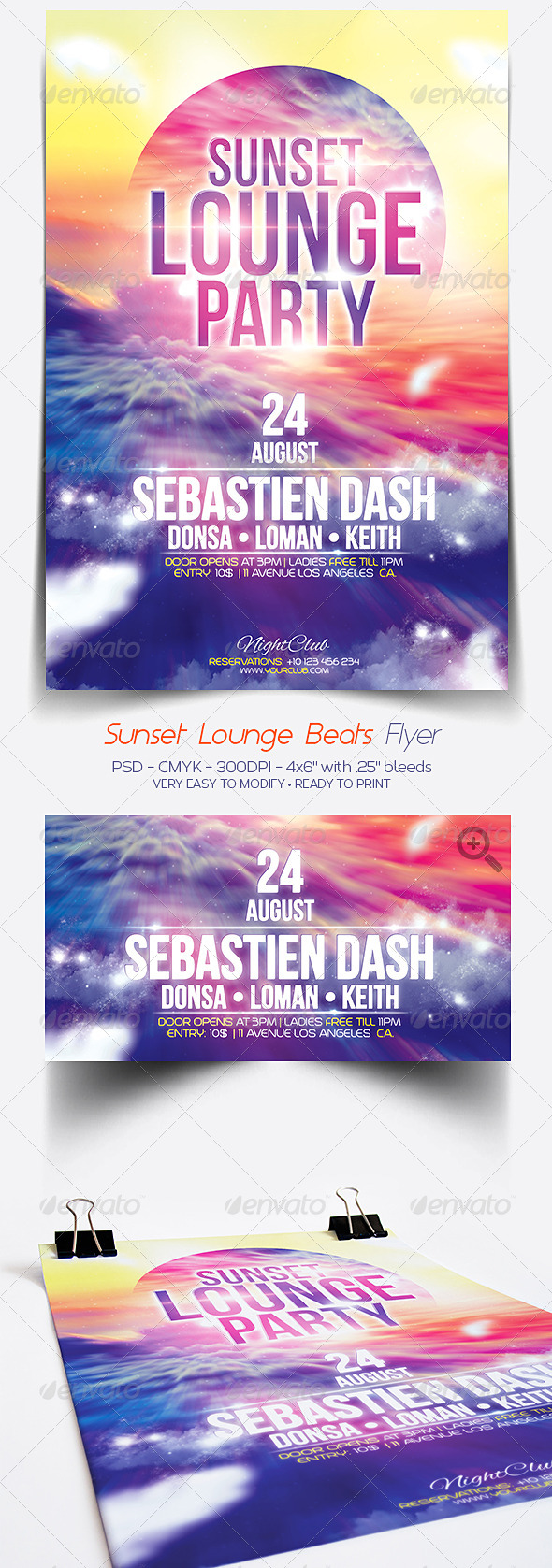 GraphicRiver Sunset Lounge Flyer 7450604 GraphicRiver Sunset Lounge Flyer 7450604