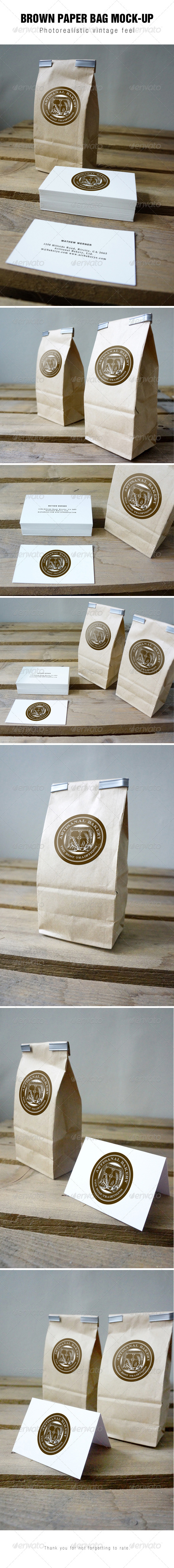 GraphicRiver Brown Paper Bag Mockup 7470834 GraphicRiver Brown Paper Bag Mockup 7470834