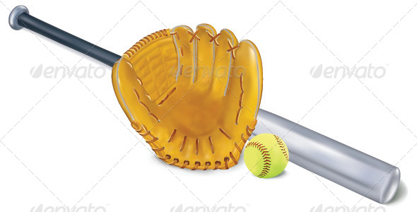 GraphicRiver Baseball Equipment Vector Set 7489619 GraphicRiver Baseball Equipment Vector Set 7489619