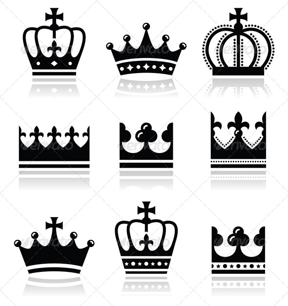 GraphicRiver Royal Family Crown Icons Set 7489636 GraphicRiver Royal Family Crown Icons Set 7489636
