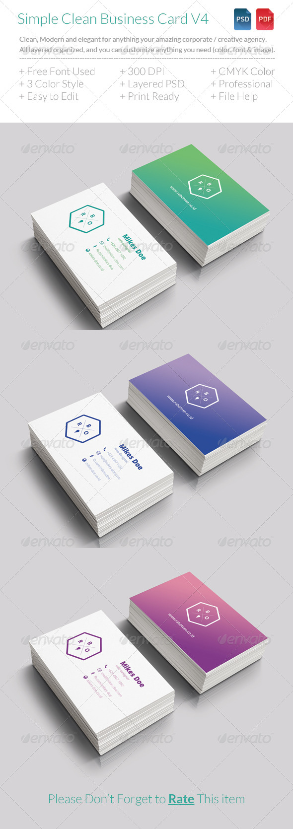 GraphicRiver Simple Clean Business Crad Vol 5 7490090 GraphicRiver Simple Clean Business Crad Vol 5 7490090