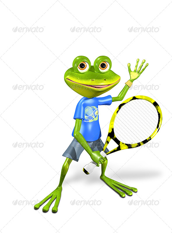 GraphicRiver Frog Tennis 7490142 GraphicRiver Frog Tennis 7490142