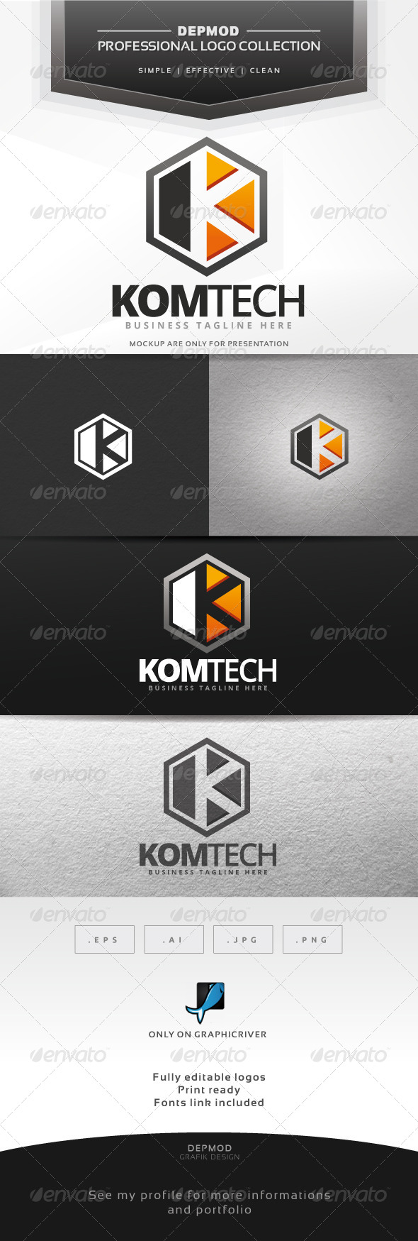 GraphicRiver Komtech Logo 7490241 GraphicRiver Komtech Logo 7490241