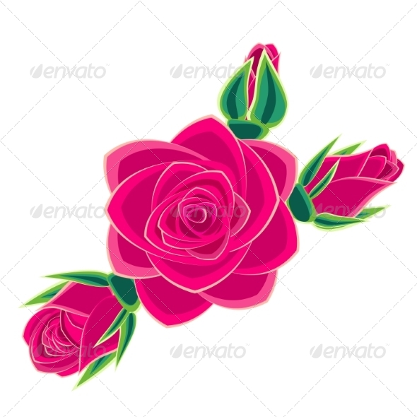 GraphicRiver Rose 7493083 GraphicRiver Rose 7493083