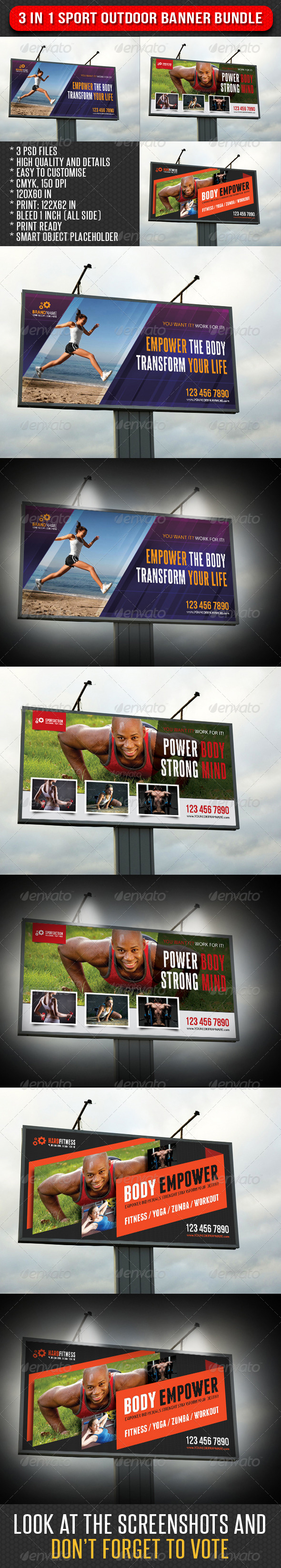 GraphicRiver 3 in 1 Sport Outdoor Banner Bundle 05 7493431 GraphicRiver 3 in 1 Sport Outdoor Banner Bundle 05 7493431