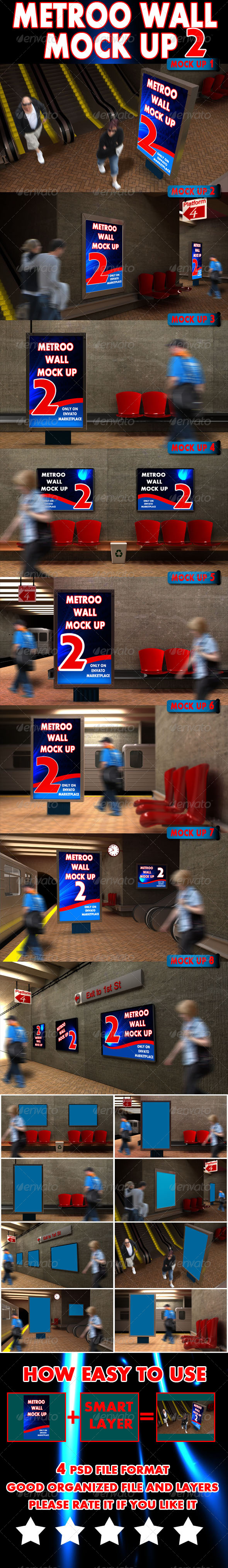 GraphicRiver Metroo Wall Mock up 7493630 GraphicRiver Metroo Wall Mock up 7493630