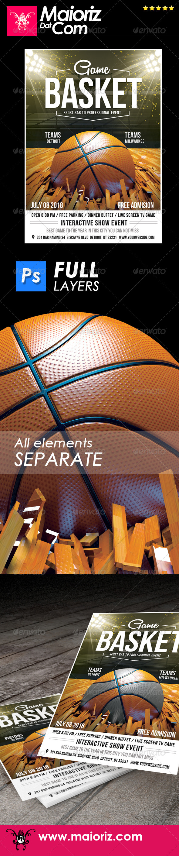 GraphicRiver Basketball Event Flyer 7493642 GraphicRiver Basketball Event Flyer 7493642