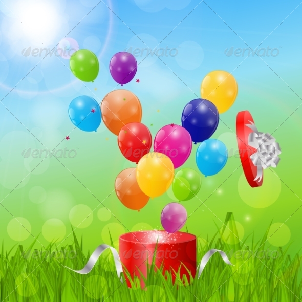 GraphicRiver Color Glossy Balloons Birthday Card Background 7497819 GraphicRiver Color Glossy Balloons Birthday Card Background 7497819