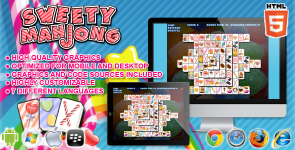 CodeCanyon Sweety Mahjong HTML5 Game 7499061 CodeCanyon Sweety Mahjong HTML5 Game 7499061