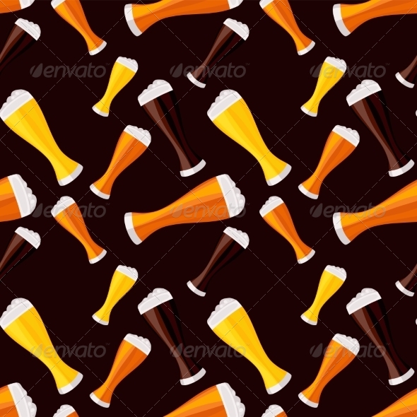 GraphicRiver Light Dark and Red Beers Seamless Pattern 7499852 GraphicRiver Light Dark and Red Beers Seamless Pattern 7499852