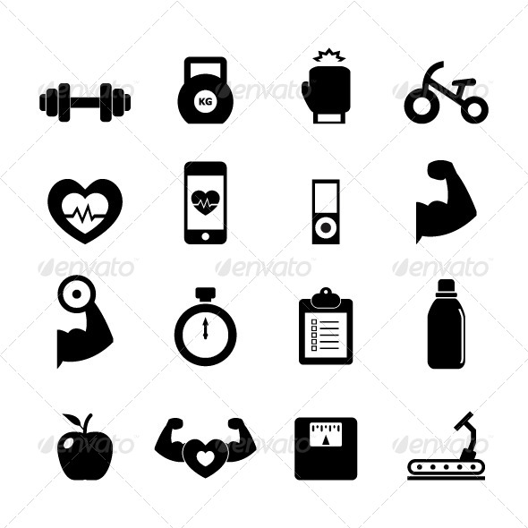 fitness icon graphicriver fitness icon graphicriver