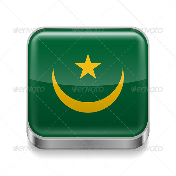 GraphicRiver Metal Icon of Mauritania 7502100 GraphicRiver Metal Icon of Mauritania 7502100