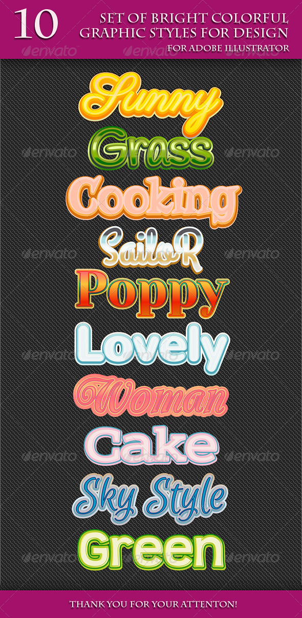 GraphicRiver Set of Bright Colorful Graphic Styles for Design 7502196 GraphicRiver Set of Bright Colorful Graphic Styles for Design 7502196