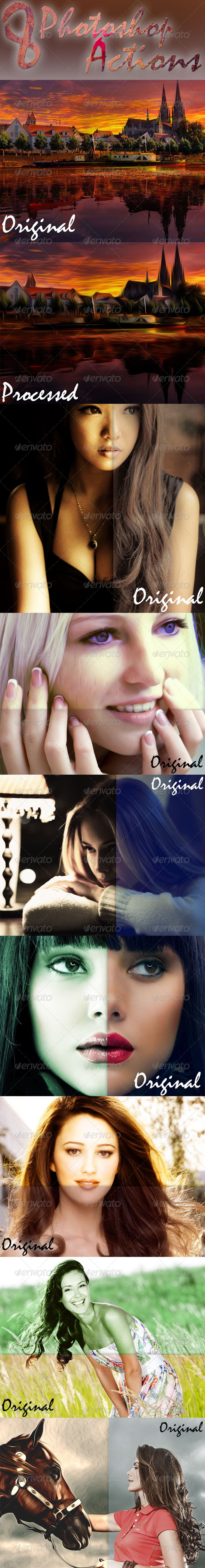 GraphicRiver 8 Photoshop Actions 7466419 GraphicRiver 8 Photoshop Actions 7466419