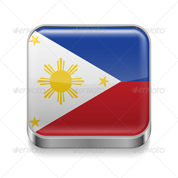 GraphicRiver Metal Icon of Philippines 7503032 GraphicRiver Metal Icon of Philippines 7503032