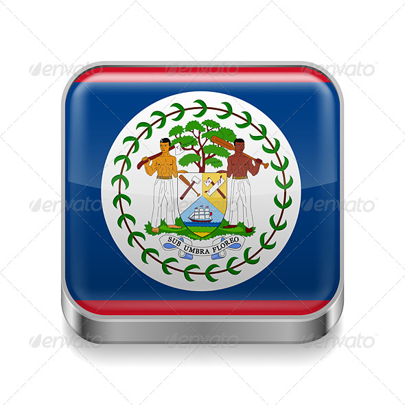 GraphicRiver Metal Icon of Belize 7503036 GraphicRiver Metal Icon of Belize 7503036