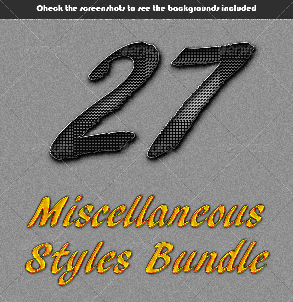 GraphicRiver Miscellaneous Styles Bundle 7503706 GraphicRiver Miscellaneous Styles Bundle 7503706