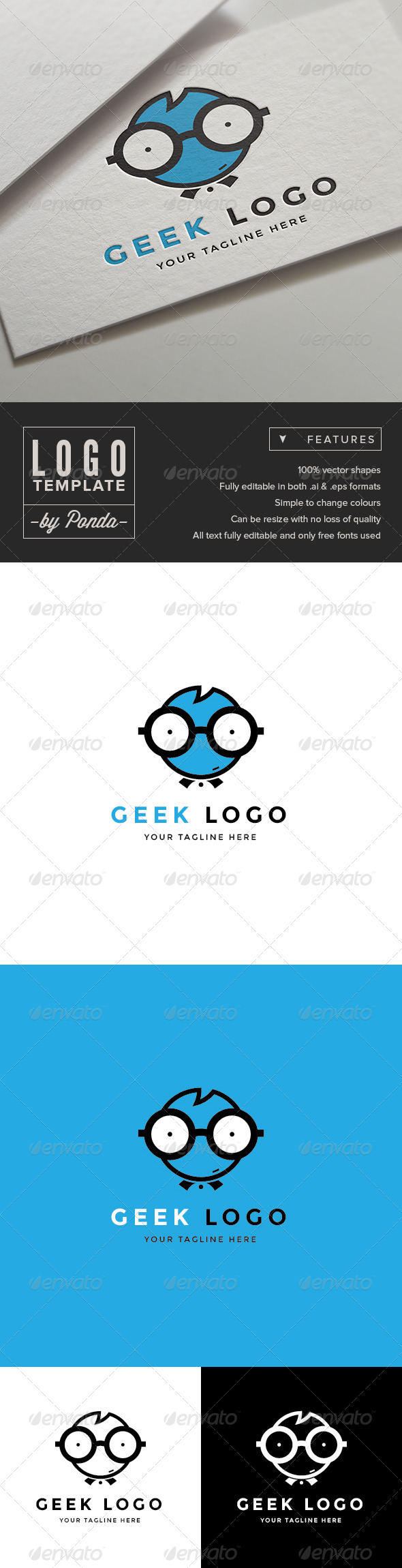 GraphicRiver Geek Logo Template 7504113 GraphicRiver Geek Logo Template 7504113