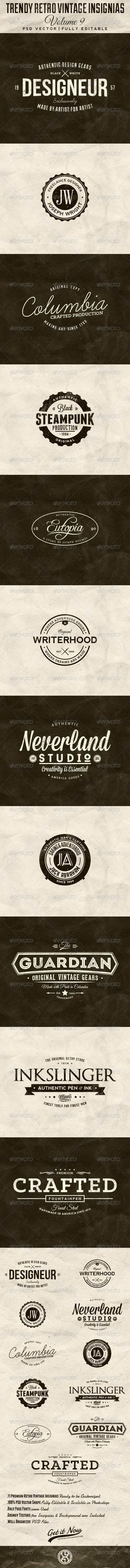 GraphicRiver Trendy Retro Vintage Insignias Volume 9 7504941 GraphicRiver Trendy Retro Vintage Insignias Volume 9 7504941