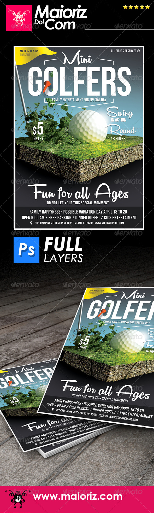 GraphicRiver Golfer Event Flyer 7505698 GraphicRiver Golfer Event Flyer 7505698