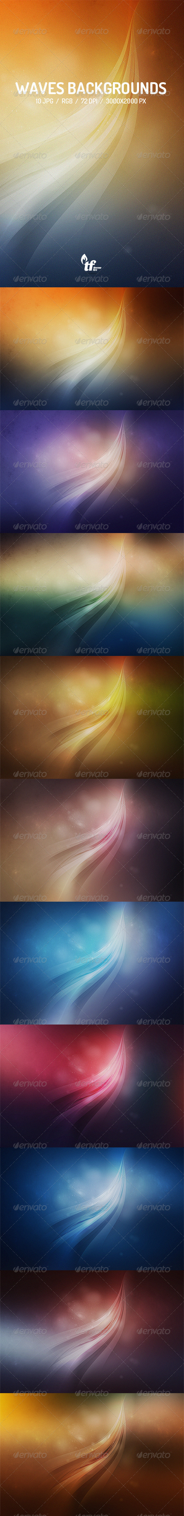 GraphicRiver 10 Abstract Waves Backgrounds 7509063 GraphicRiver 10 Abstract Waves Backgrounds 7509063