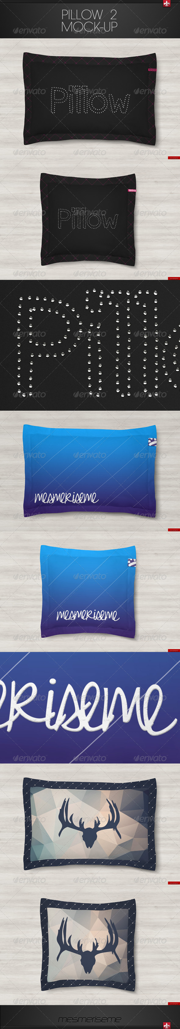 GraphicRiver Pillow 2 Mock-up 7511020 GraphicRiver Pillow 2 Mock-up 7511020