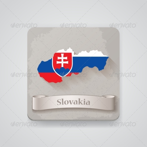 GraphicRiver Icon of Slovakia Map with Flag 7512188 GraphicRiver Icon of Slovakia Map with Flag 7512188