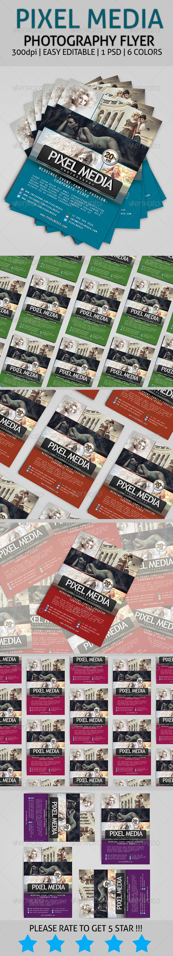 GraphicRiver Pixel Media Photography Flyer 7512653 GraphicRiver Pixel Media Photography Flyer 7512653