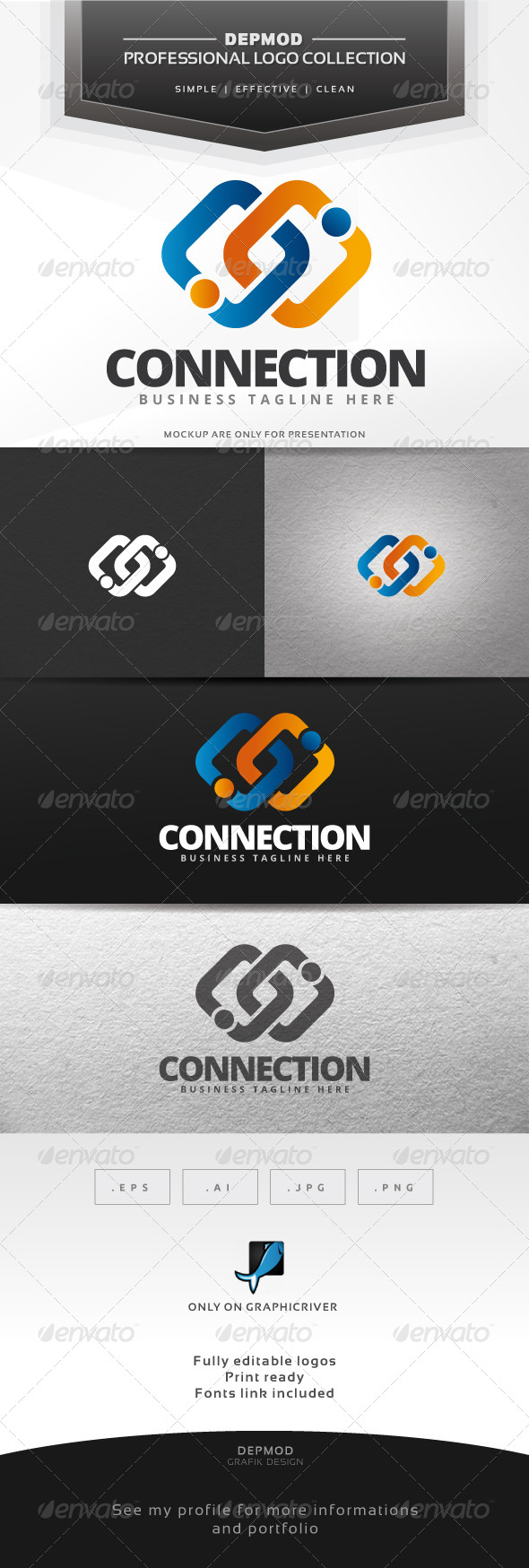 GraphicRiver Connection Logo 7514731 GraphicRiver Connection Logo 7514731