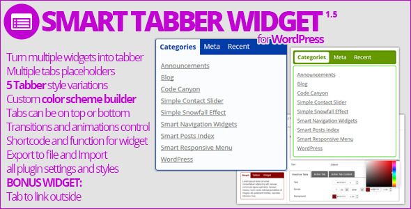 Smart Tabber Widget - CodeCanyon Item for Sale