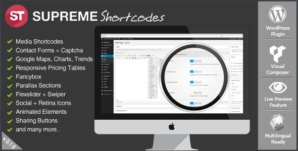 Supreme Shortcodes | WordPress Plugin - CodeCanyon Item for Sale