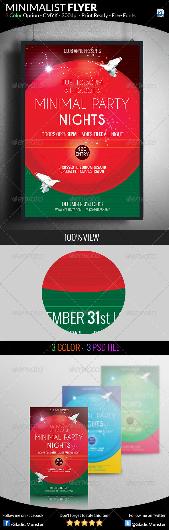 GraphicRiver Minimal Party Flyer 7517231 GraphicRiver Minimal Party Flyer 7517231