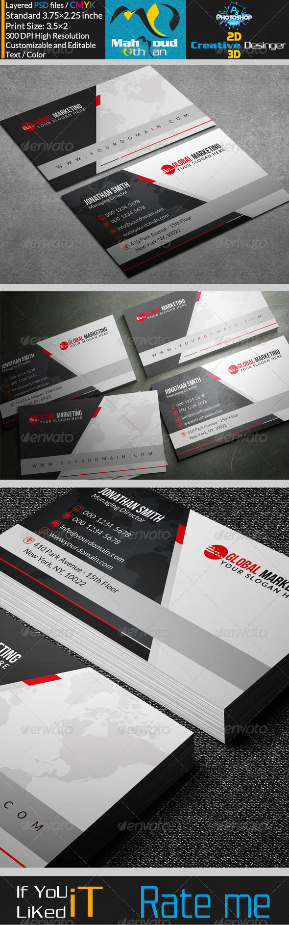 GraphicRiver Corportae Business Card V18 7518257 GraphicRiver Corportae Business Card V18 7518257
