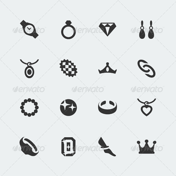 GraphicRiver Vector Jewelry Mini Icons Set 7518708 GraphicRiver Vector Jewelry Mini Icons Set 7518708