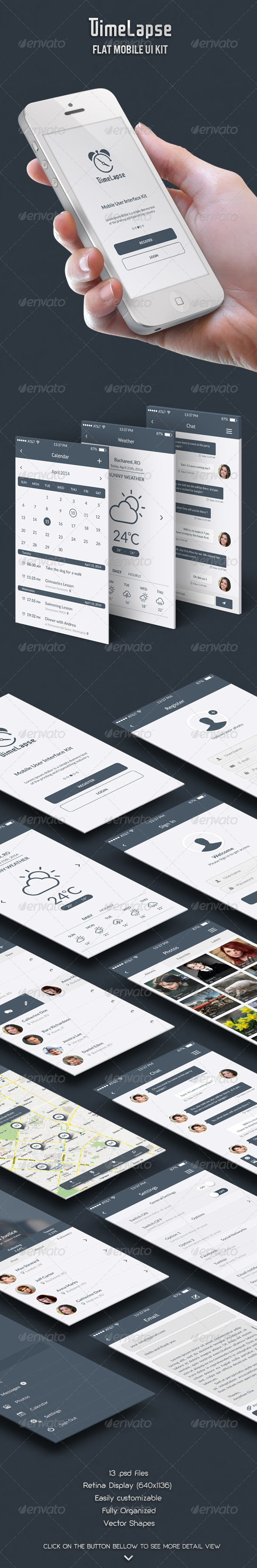 GraphicRiver Timelapse Flat Mobile UI Kit 7516345 GraphicRiver Timelapse Flat Mobile UI Kit 7516345