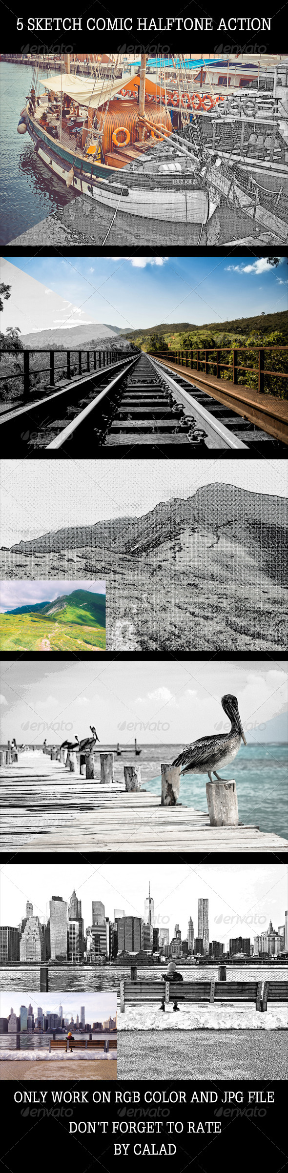 GraphicRiver 5 Sketch Comic Action 7525208 GraphicRiver 5 Sketch Comic Action 7525208