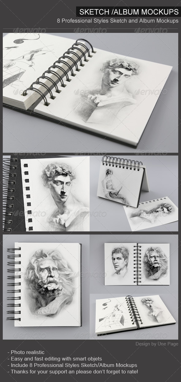 GraphicRiver Sketch Book Mockups 7530794 GraphicRiver Sketch Book Mockups 7530794