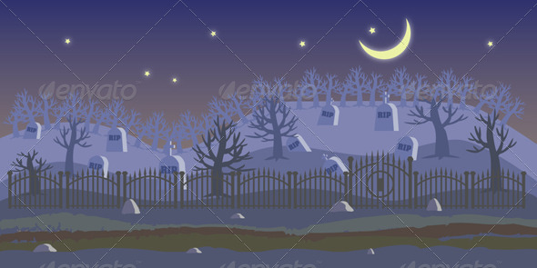 GraphicRiver Cemetery Background 7535218 GraphicRiver Cemetery Background 7535218
