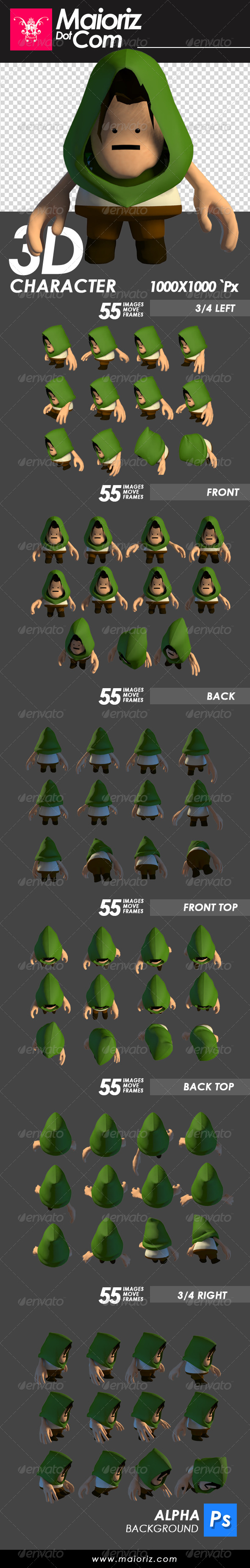 GraphicRiver Adventure 3D Character 7535651 GraphicRiver Adventure 3D Character 7535651