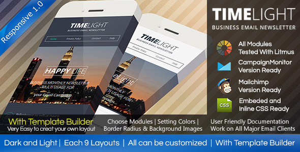 ThemeForest TIMELIGHT Responsive Email With Template Builder 7542317 ThemeForest TIMELIGHT Responsive Email With Template Builder 7542317