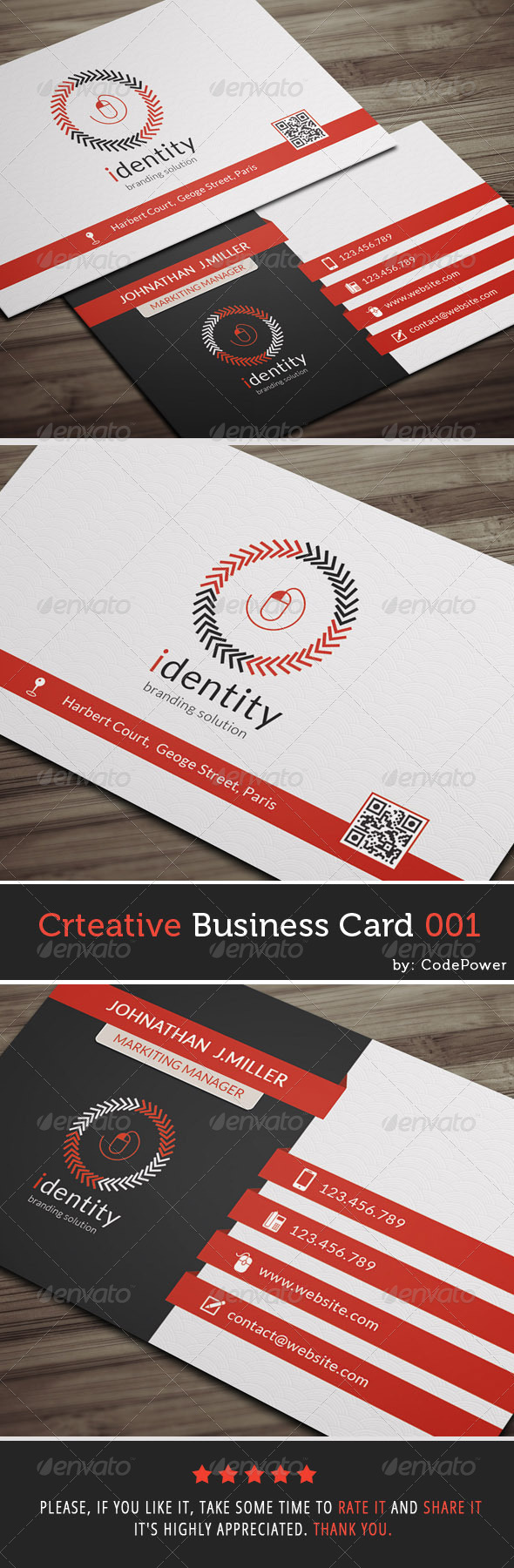 GraphicRiver Creative Business Card 001 7542601 GraphicRiver Creative Business Card 001 7542601