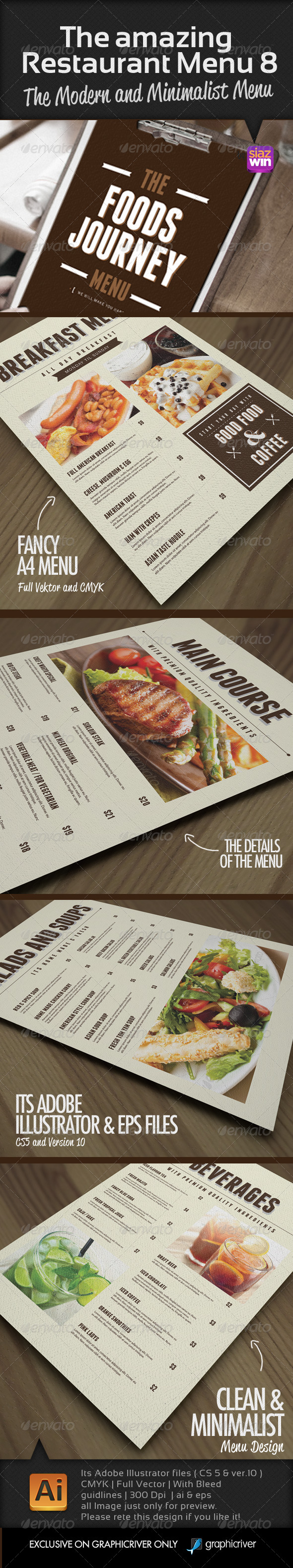 GraphicRiver The Amazing Restaurant Menu 8 7542678 GraphicRiver The Amazing Restaurant Menu 8 7542678