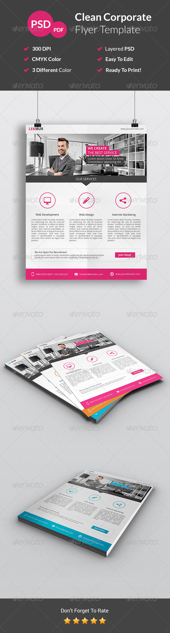 GraphicRiver Clean Corporate Flyer 7546094 GraphicRiver Clean Corporate Flyer 7546094