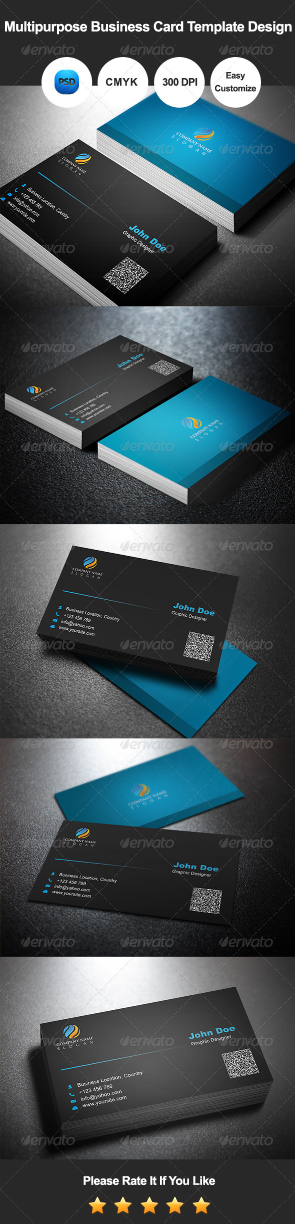GraphicRiver Multipurpose Business Card Template Design 7546824 GraphicRiver Multipurpose Business Card Template Design 7546824