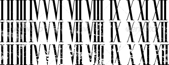 GraphicRiver Roman Numerals 7547723 GraphicRiver Roman Numerals 7547723