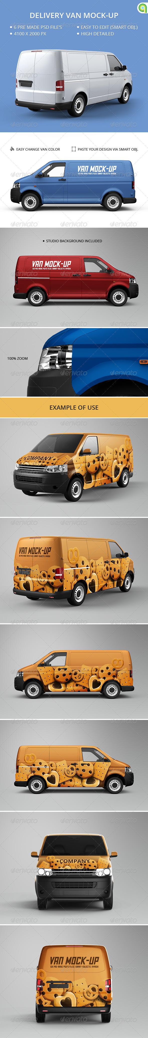 GraphicRiver Van Mock-Up 7549463 GraphicRiver Van Mock-Up 7549463