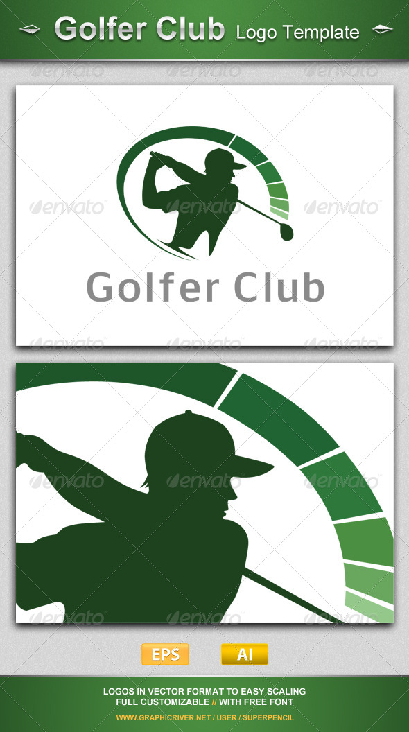 GraphicRiver Golfer Club 7549685 GraphicRiver Golfer Club 7549685